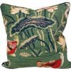 Pillows * | Well Made Home Lotus Garden Jade Pillow Green