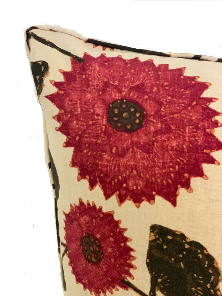 Pillows * | Schuyler Samperton Celandine Sangria Pillow Cover Red