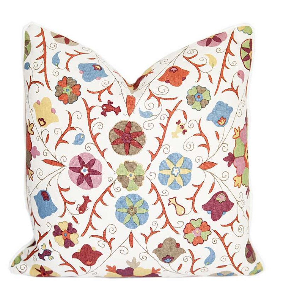 Pillows * | Kathryn Ireland Safi Suzani Autumn Pillow Multi