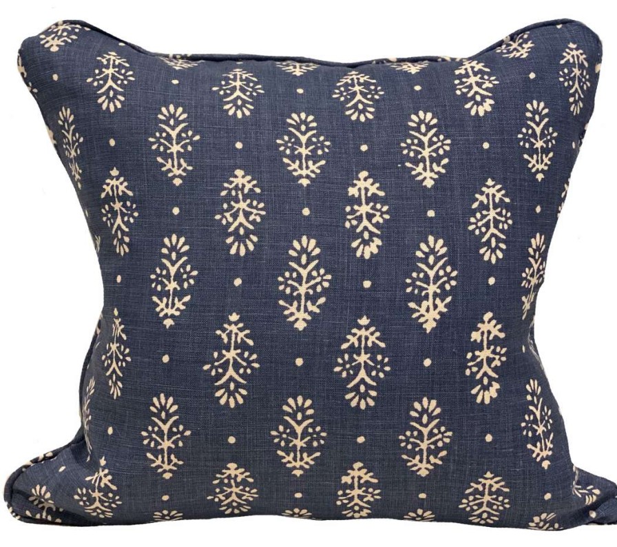 Pillows * | Lisa Fine Rajkot Monsoon Pillow Cover Blue