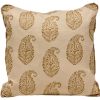 Pillows * | Peter Dunham Kashmir Paisley Pillow Cover Gold