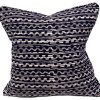 Pillows * | Caroline Cecil Indoor Gamal Navy Pillow Blue