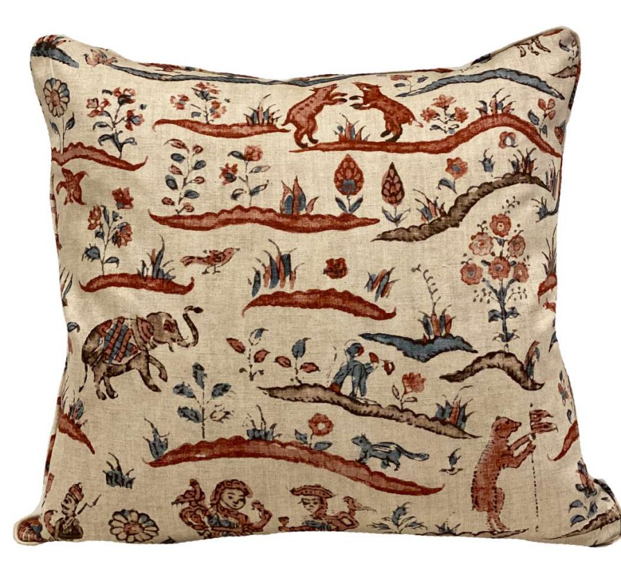 Pillows * | Lisa Fine Indoor Indian Story Terracotta Pillow Cover Multi