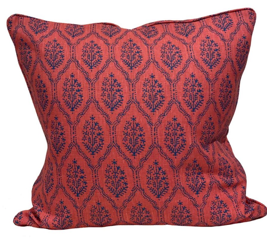 Pillows * | Peter Dunham Jaali Raspberry Pillow Cover Red