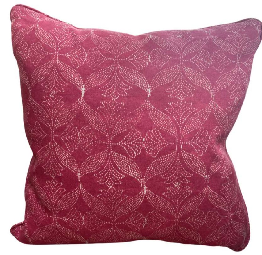 Pillows * | Schuyler Samperton Arcadia Zinnia Pillow Cover Indoor Red