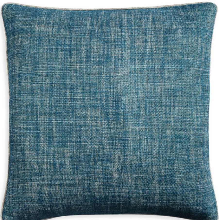 Pillows * | Fermoie Solid Pillow Cover Indoor Blue