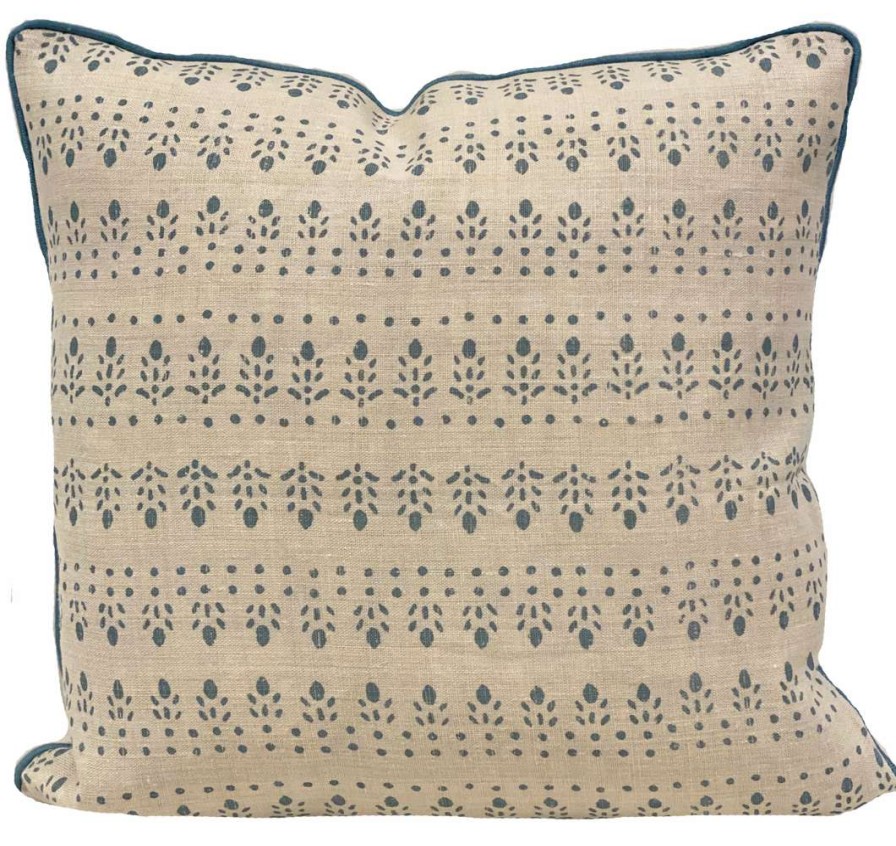 Pillows * | Alice Sergeant Najwa Spring Pillow Cover Indoor Blue