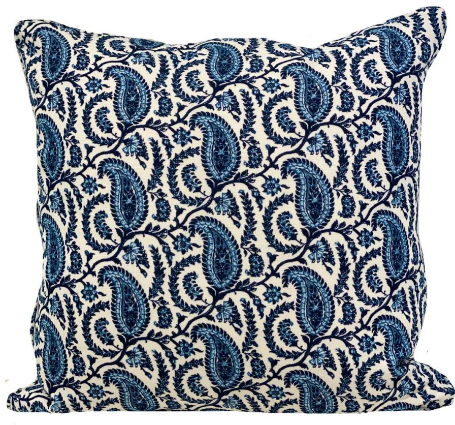 Pillows * | Schuyler Samperton Indoor Cordoba Outdoor Clair Pillow Cover Blue