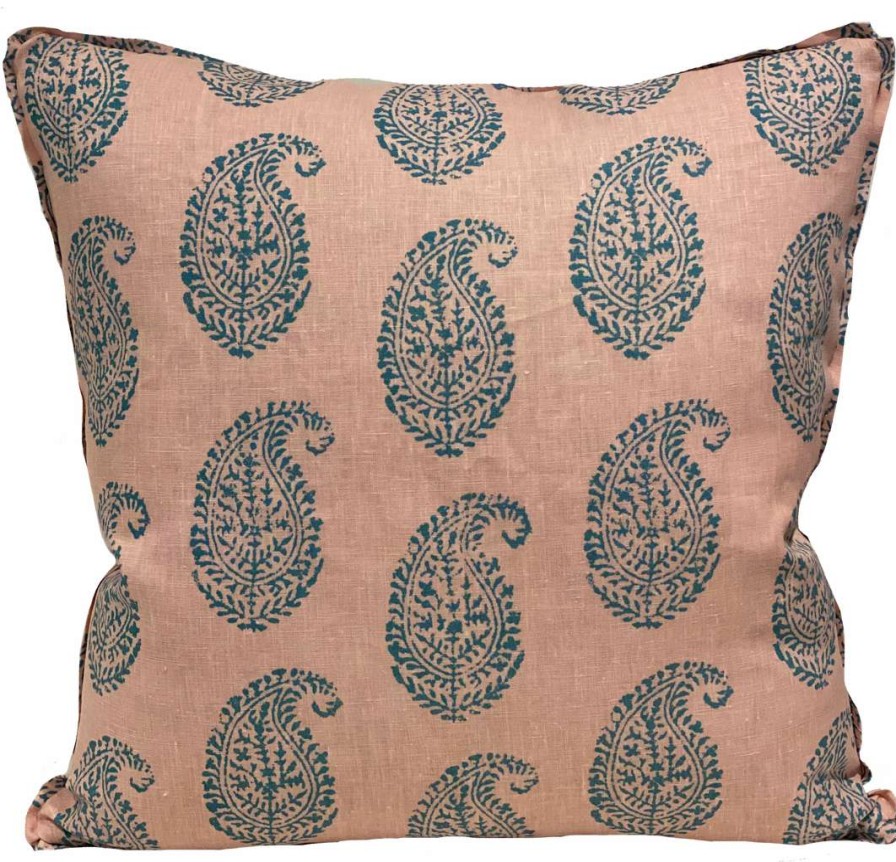 Pillows * | Peter Dunham Indoor Kashmir Paisley Pillow Cover Pink