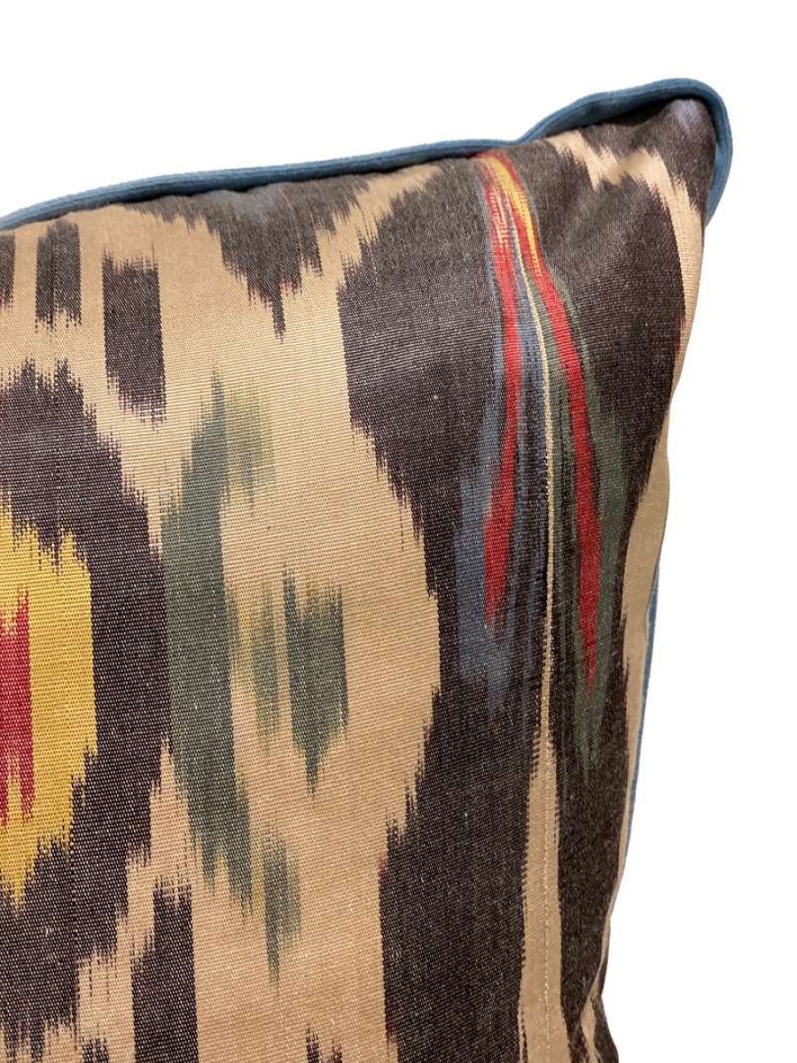 Pillows * | Kushaan Asil Silk Ikat Pillow Cover Indoor Multi