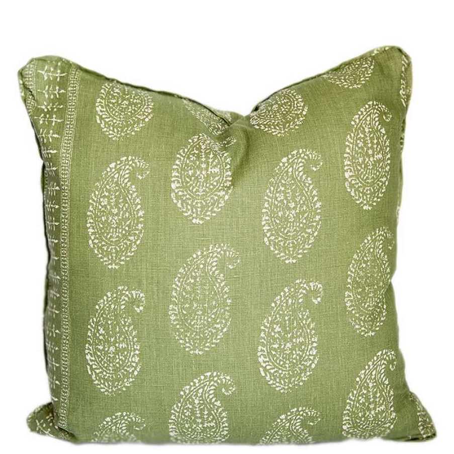 Pillows * | Peter Dunham Indoor Kashmir Paisley Pillow Cover Green