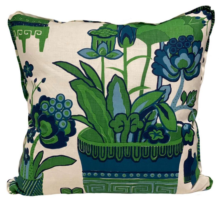 Pillows * | Cw Stockwell Kan-Shie Emerald Pillow Indoor Green