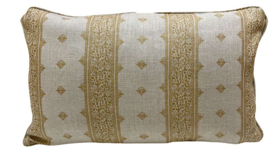 Pillows * | Peter Dunham Fez Lumbar Pillow Cover Gold