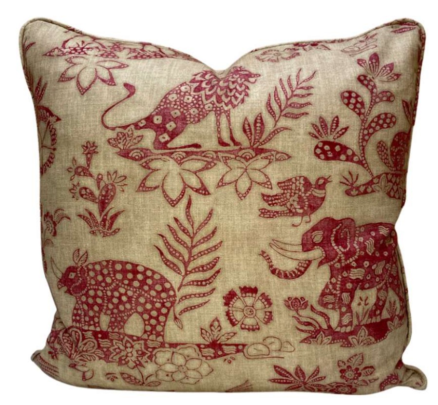 Pillows * | Lisa Fine Indoor Mogambo Pillow Cover Red