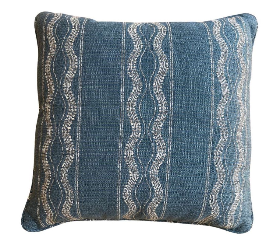 Pillows * | Peter Dunham Indoor Zanzibar Lapis Outdoor Pillow Blue