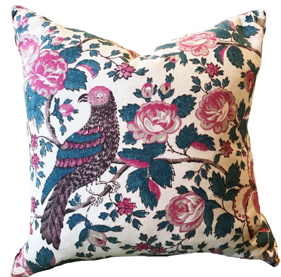 Pillows * | Schuyler Samperton Caledonia Peony Pillow Cover Pink