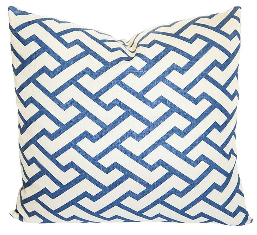 Pillows * | China Sea Indoor Aga Navy Pillow Cover Blue