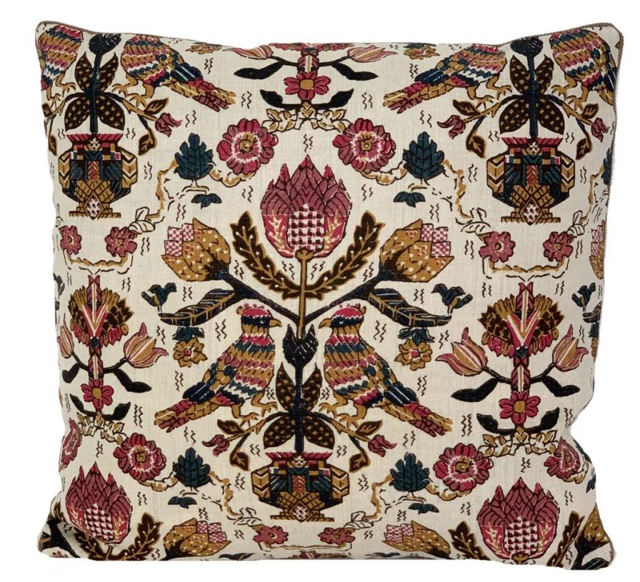 Pillows * | Alice Sergeant Damour Raspberry Pillow Multi