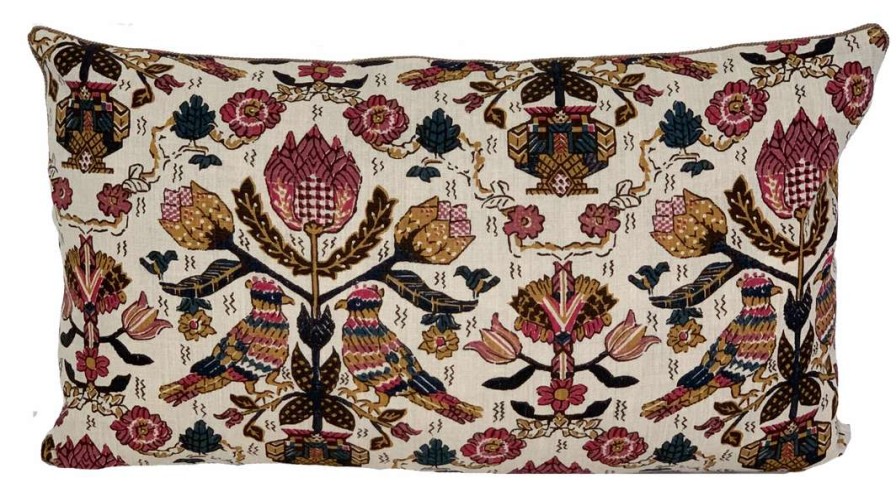 Pillows * | Alice Sergeant Damour Raspberry Pillow Multi