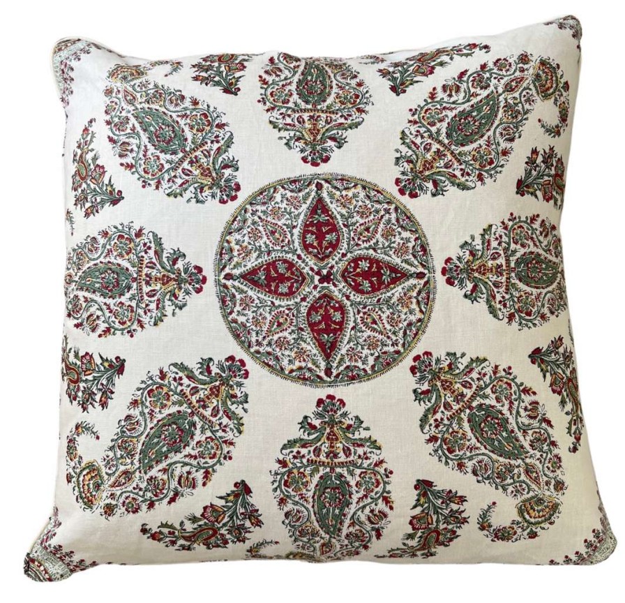 Pillows * | Peter Dunham Samarkand Red And Green Pillow Cover Blue