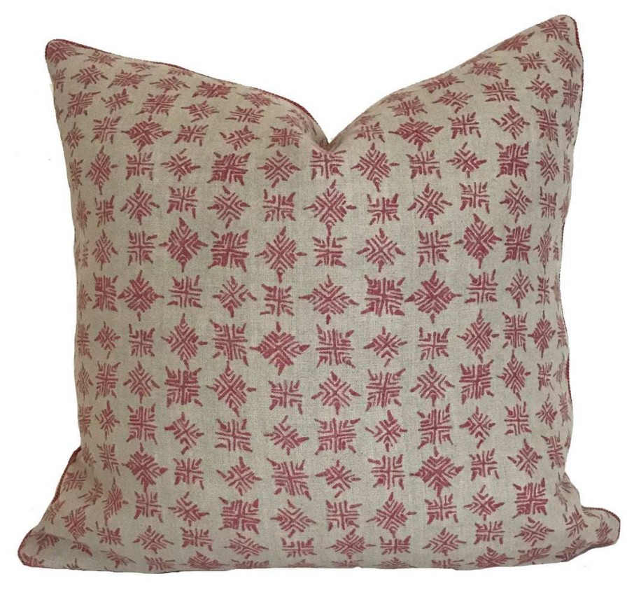 Pillows * | Schuyler Samperton Firefly Rosebud Pillow Cover Pink