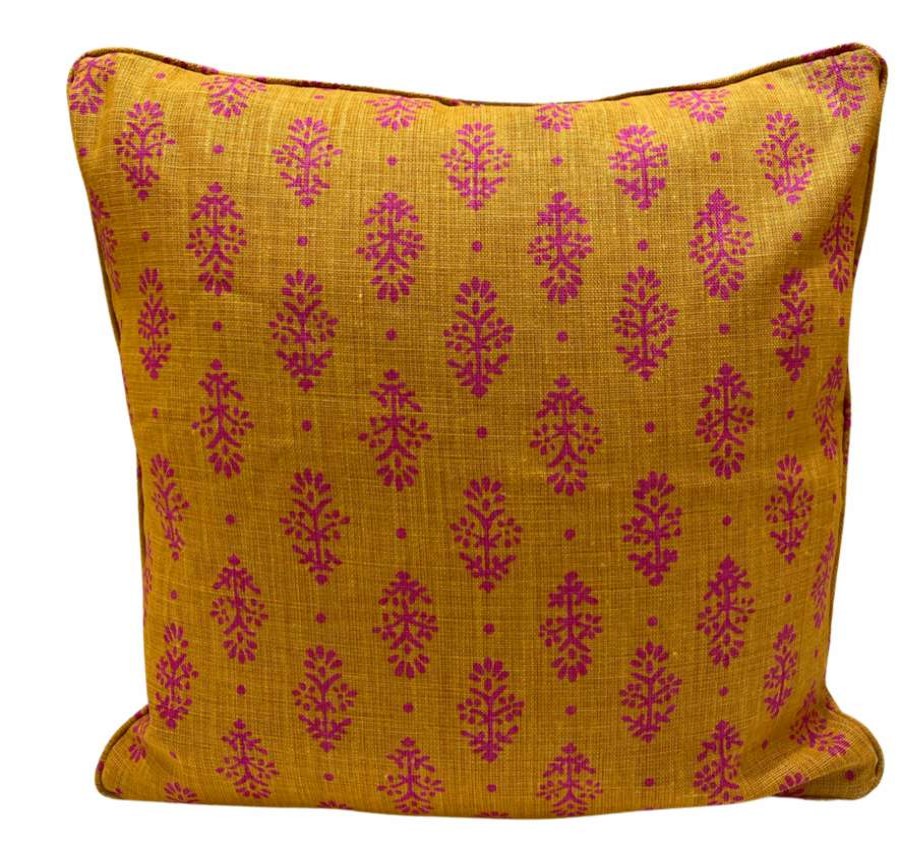 Pillows * | Lisa Fine Rajkot Saffron Pillow Cover Indoor Orange