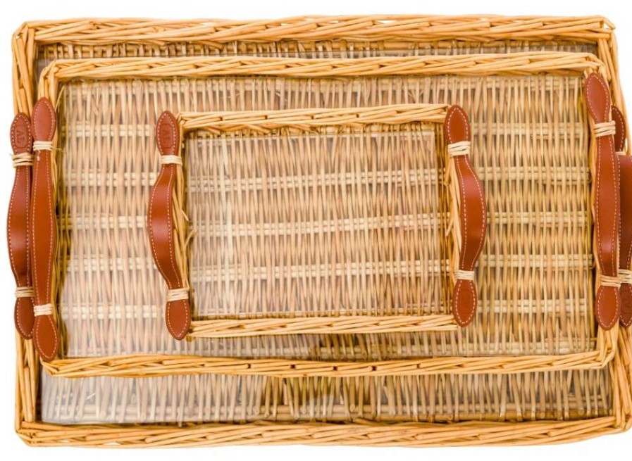 Accessories * | Amanda Lindroth Island Tan Tray Rectangular