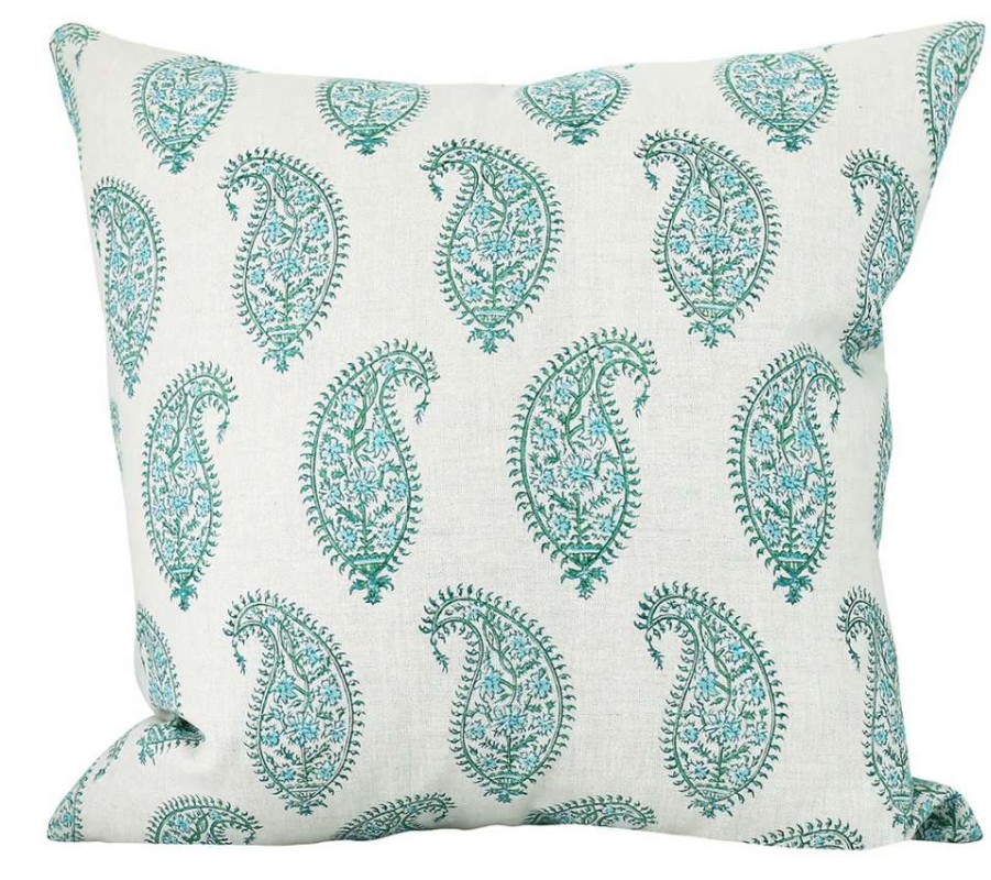 Pillows * | Walter G Indoor Paisley Emerald Pillow Cover Green