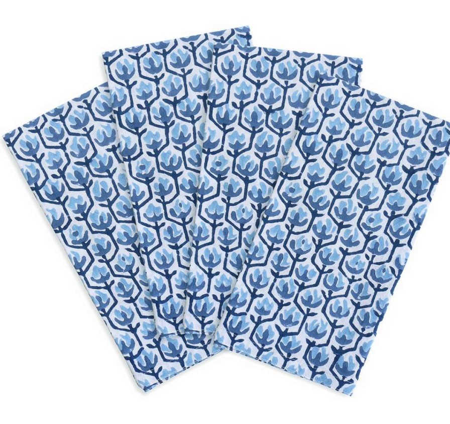 Tableware * | Walter G Hermosa Azure Napkins (Set Of 4) Tableware