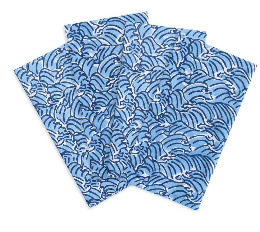 Tableware * | Walter G Hokkaido Azure Napkins (Set Of 4) Table Linens