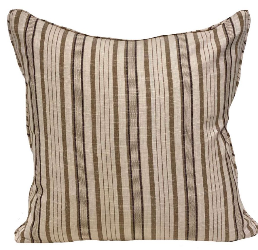 Pillows * | Kettlewell Collection Indoor Aiko Camel Stripe Pillow Cover Brown